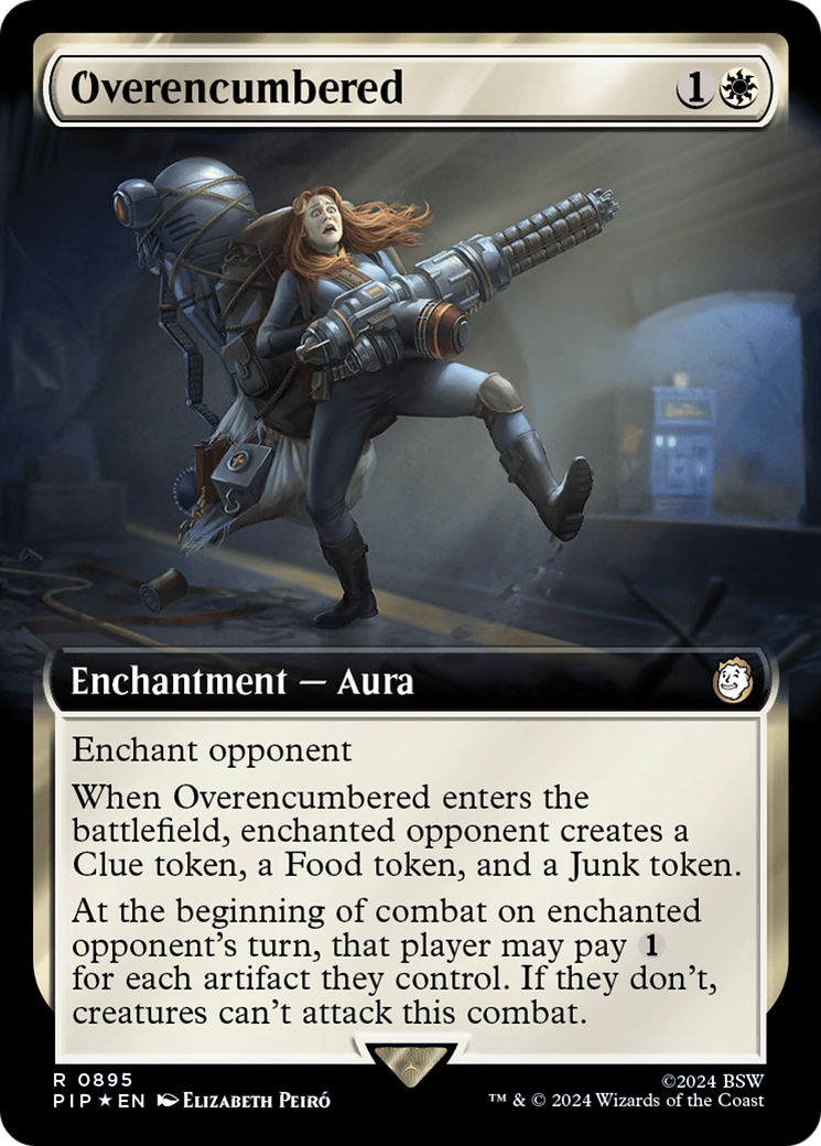 Overencumbered (Extended Art) (Surge Foil) [Fallout] - Magic: The Gathering - Card Brawlers | Quebec | Canada |