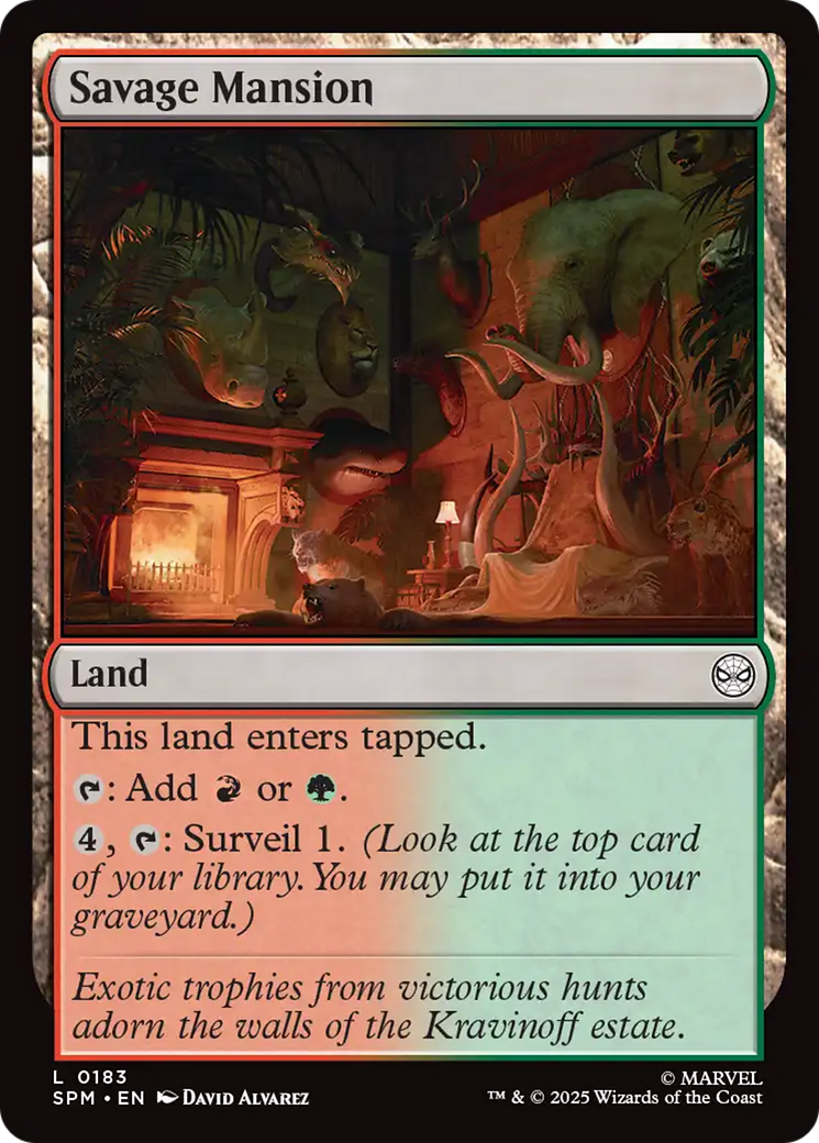 Savage Mansion [Marvel's Spider-Man] - Magic: The Gathering - Card Brawlers | Quebec | Canada |