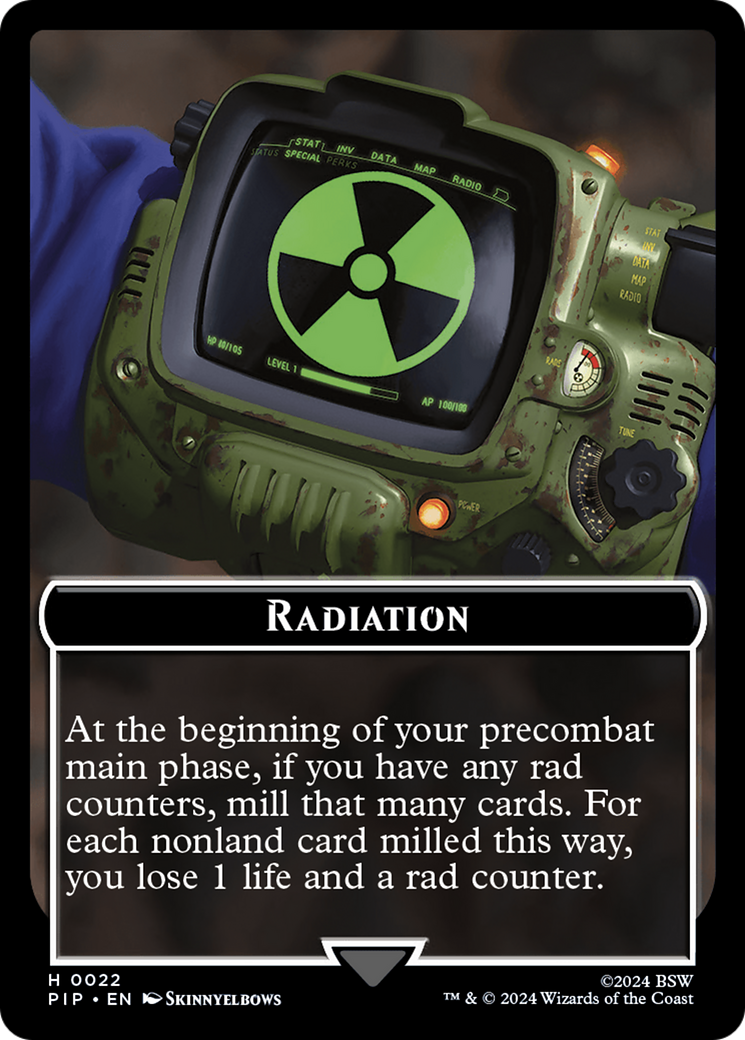 Radiation // Soldier (0010) Double-Sided Token [Fallout Tokens] - Magic: The Gathering - Card Brawlers | Quebec | Canada |