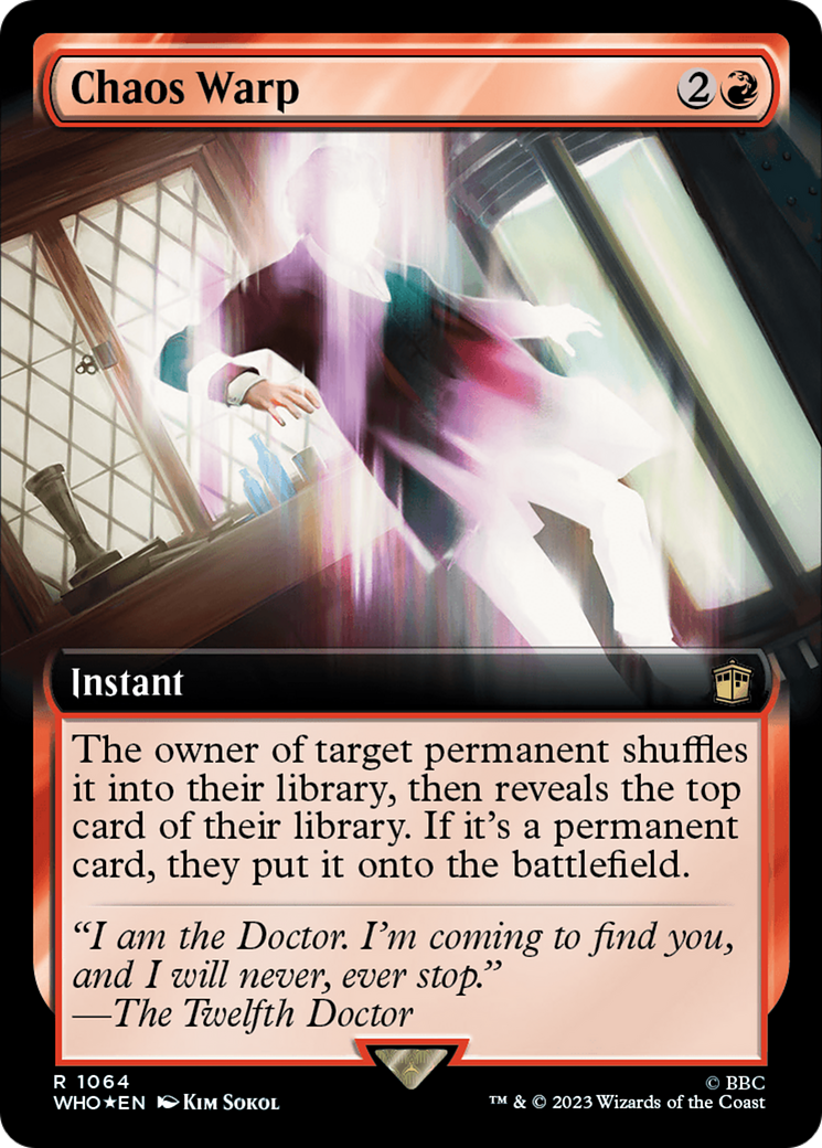 Chaos Warp (Extended Art) (Surge Foil) [Doctor Who] - Magic: The Gathering - Card Brawlers | Quebec | Canada |