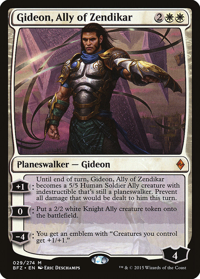 Gideon, Ally of Zendikar [Battle for Zendikar] - Magic: The Gathering - Card Brawlers | Quebec | Canada |