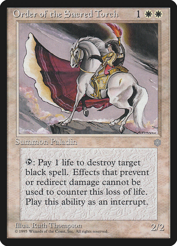 Order of the Sacred Torch [Ice Age] - Magic: The Gathering - Card Brawlers | Quebec | Canada |