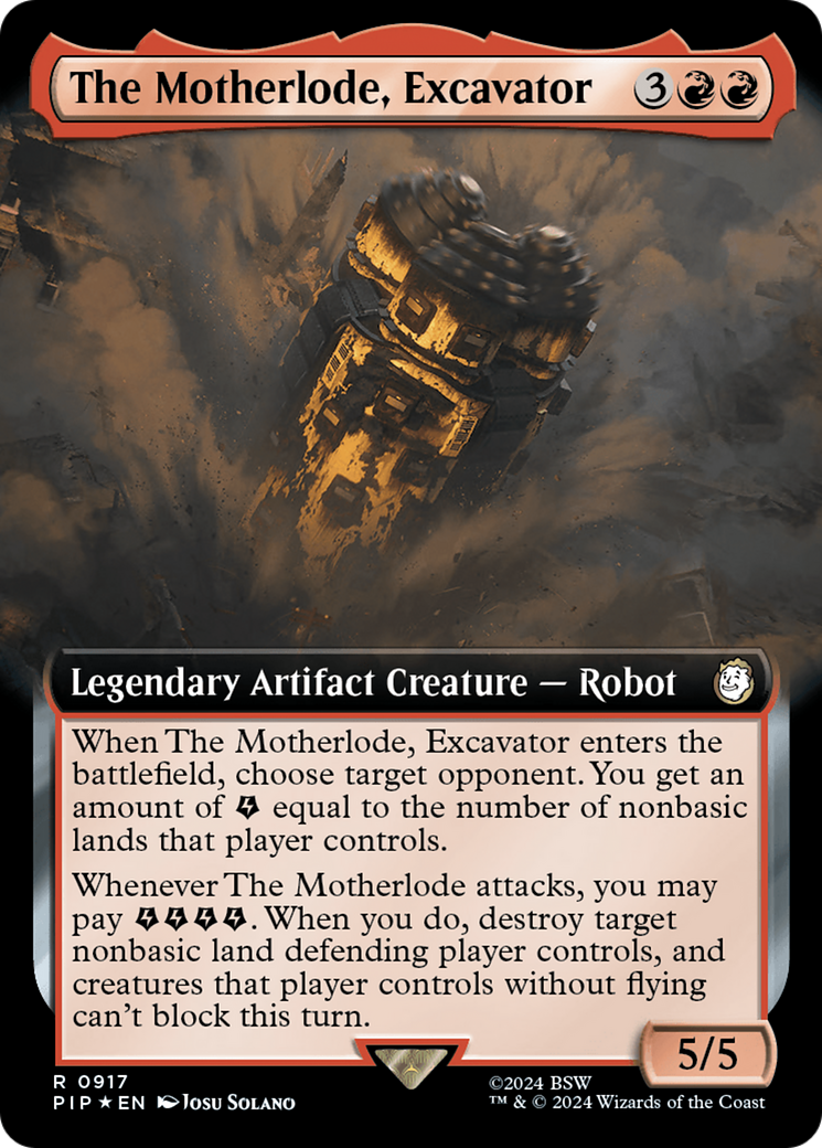 The Motherlode, Excavator (Extended Art) (Surge Foil) [Fallout] - Magic: The Gathering - Card Brawlers | Quebec | Canada |