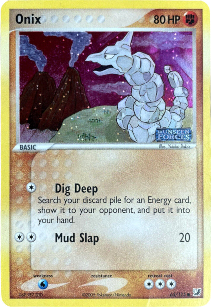 Onix (65/115) (Stamped) [EX: Unseen Forces] - Pokémon - Card Brawlers | Quebec | Canada |