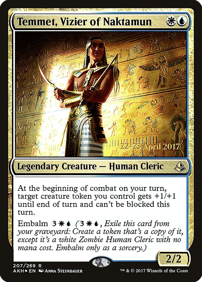 Temmet, Vizier of Naktamun [Amonkhet Prerelease Promos] - Magic: The Gathering - Card Brawlers | Quebec | Canada |