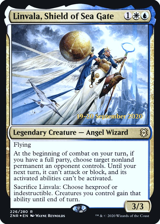Linvala, Shield of Sea Gate [Zendikar Rising Prerelease Promos] - Magic: The Gathering - Card Brawlers | Quebec | Canada |