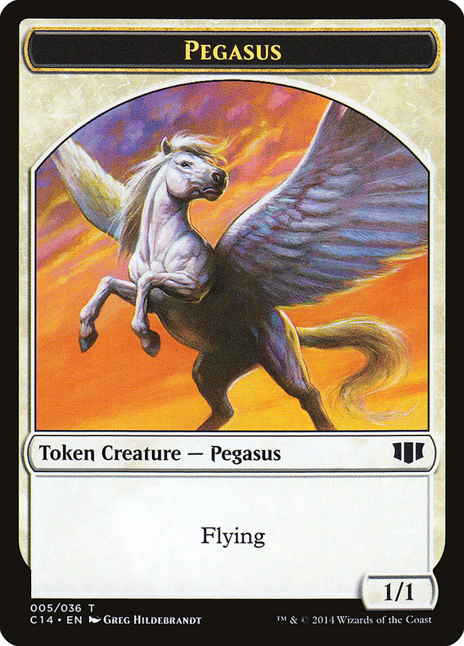 Kor Soldier // Pegasus Double-Sided Token [Commander 2014 Tokens] - Magic: The Gathering - Card Brawlers | Quebec | Canada |
