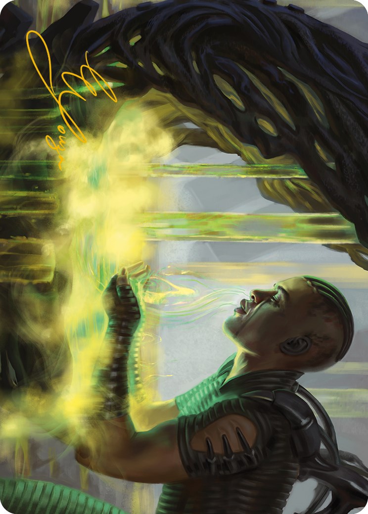 Necrogen Communion Art Card (Gold-Stamped Signature) [Phyrexia: All Will Be One Art Series] - Magic: The Gathering - Card Brawlers | Quebec | Canada |