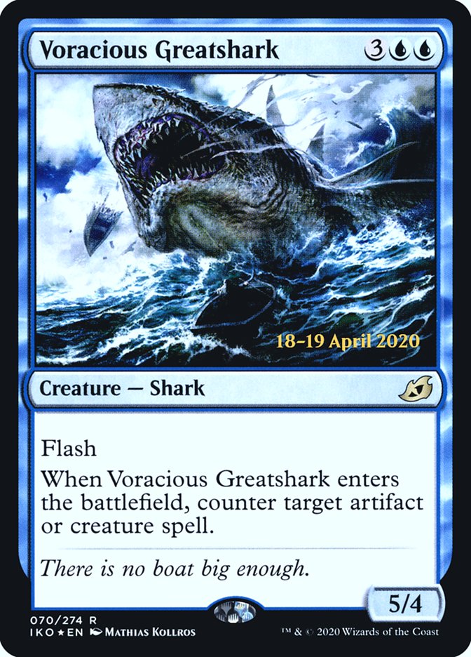 Voracious Greatshark [Ikoria: Lair of Behemoths Prerelease Promos] - Magic: The Gathering - Card Brawlers | Quebec | Canada |