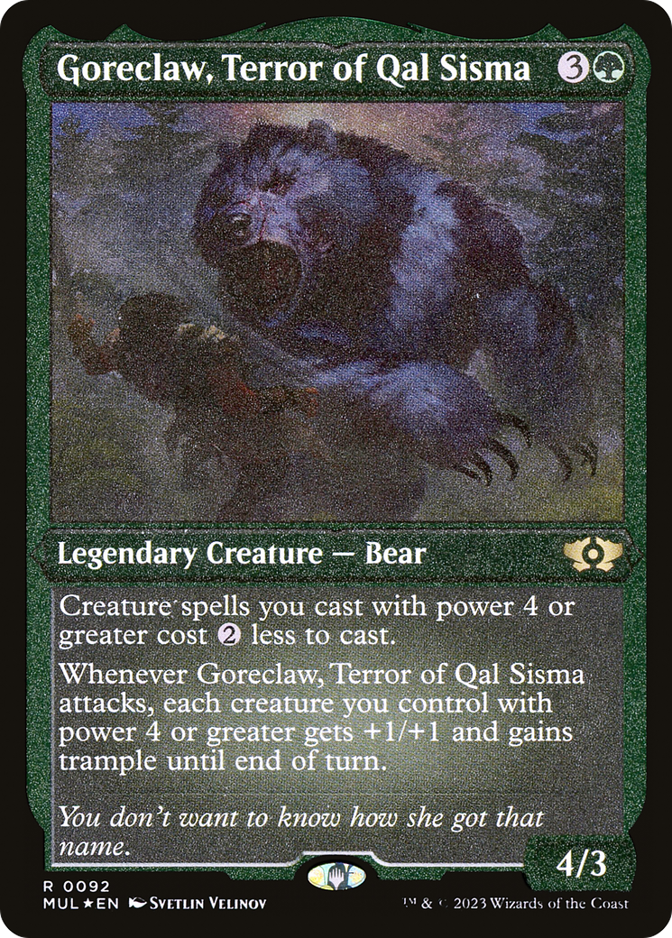 Goreclaw, Terror of Qal Sisma (Foil Etched) [Multiverse Legends] - Magic: The Gathering - Card Brawlers | Quebec | Canada |