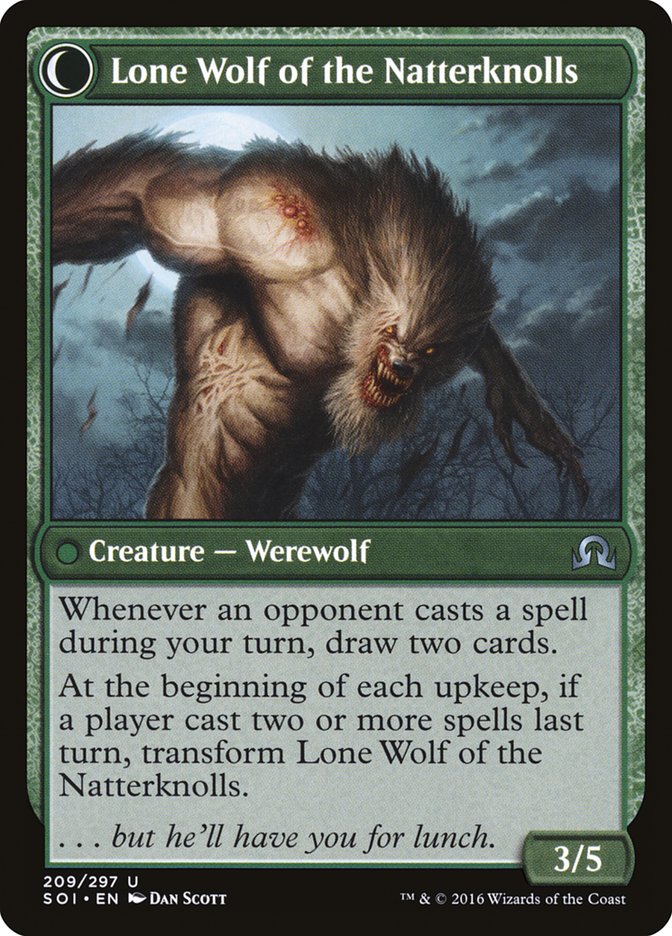 Hermit of the Natterknolls // Lone Wolf of the Natterknolls [Shadows over Innistrad] - Magic: The Gathering - Card Brawlers | Quebec | Canada |