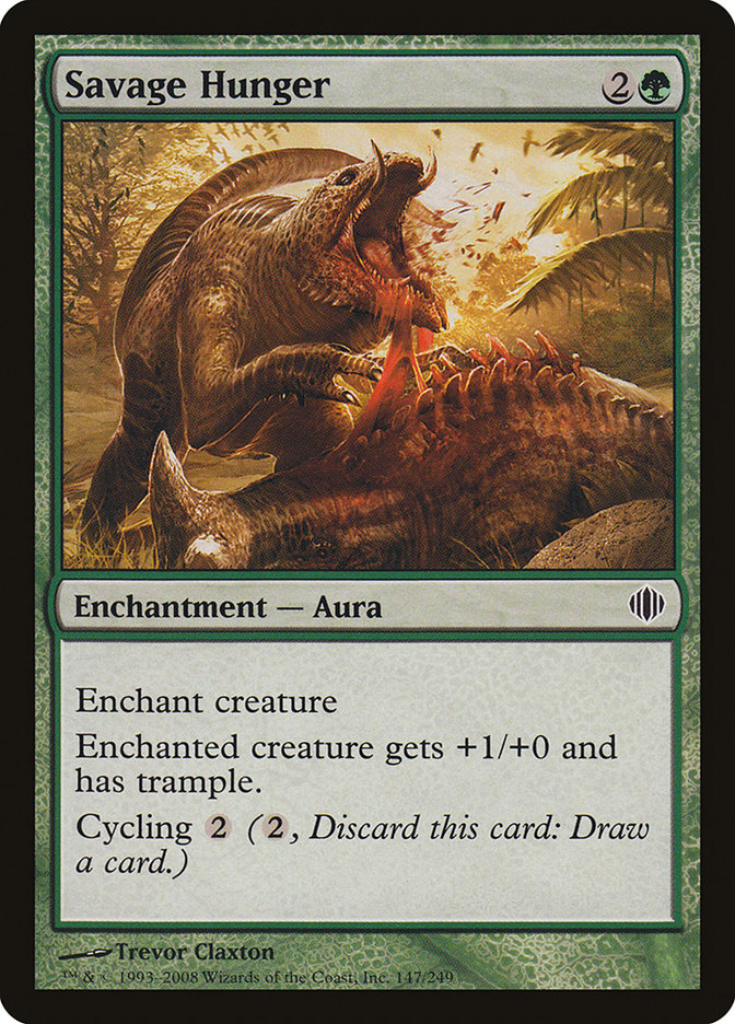 Savage Hunger [Shards of Alara] - Magic: The Gathering - Card Brawlers | Quebec | Canada |