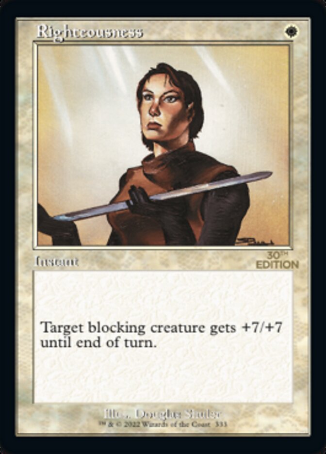 Righteousness (Retro) [30th Anniversary Edition] - Magic: The Gathering - Card Brawlers | Quebec | Canada |