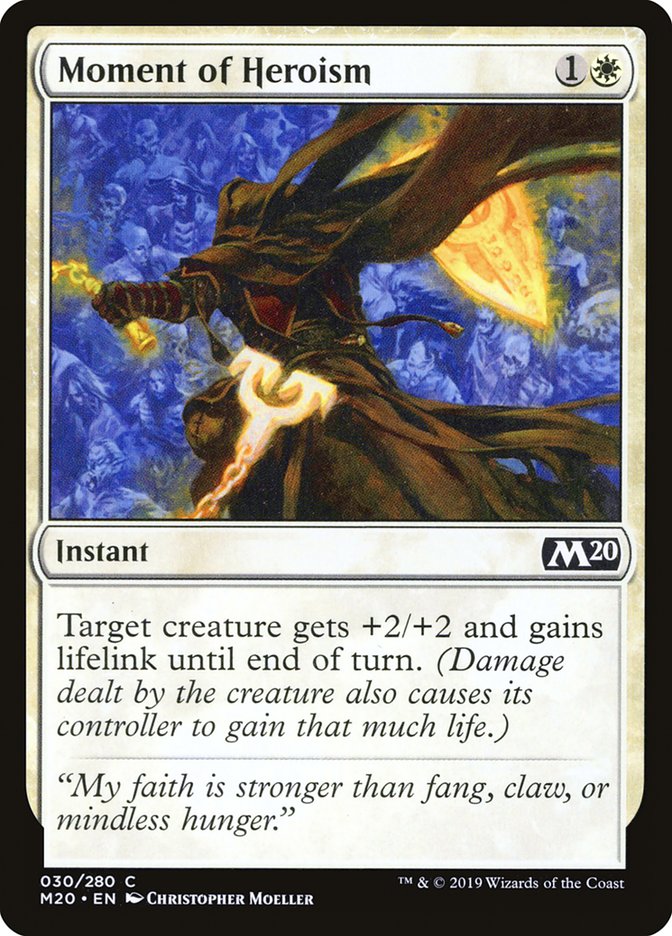 Moment of Heroism [Core Set 2020] - Magic: The Gathering - Card Brawlers | Quebec | Canada |