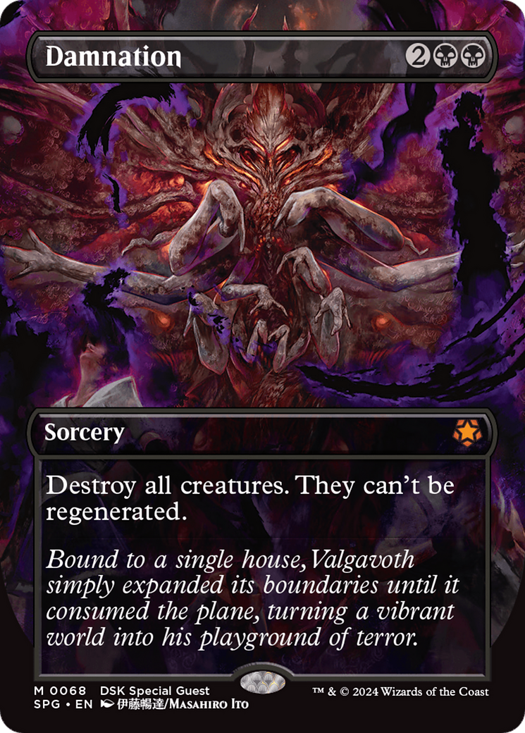 Damnation (Borderless) [Duskmourn: House of Horror Special Guests] - Magic: The Gathering - Card Brawlers | Quebec | Canada |