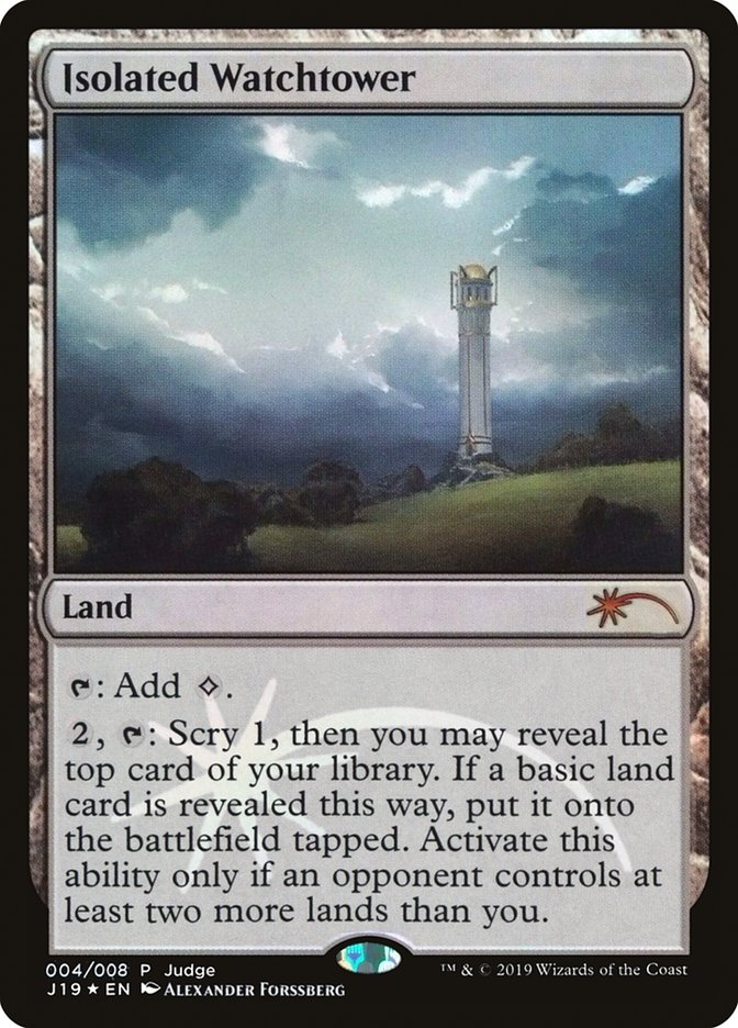 Isolated Watchtower [Judge Gift Cards 2019] - Magic: The Gathering - Card Brawlers | Quebec | Canada |