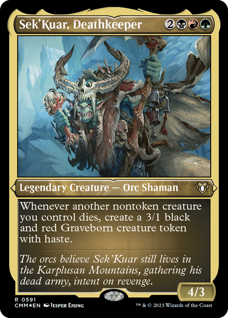 Sek'Kuar, Deathkeeper (Foil Etched) [Commander Masters] - Magic: The Gathering - Card Brawlers | Quebec | Canada |