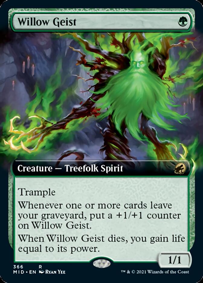 Willow Geist (Extended Art) [Innistrad: Midnight Hunt] - Magic: The Gathering - Card Brawlers | Quebec | Canada |