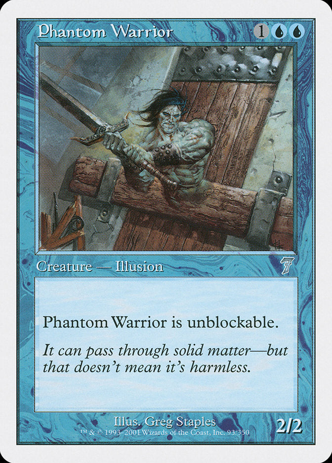 Phantom Warrior [Seventh Edition] - Magic: The Gathering - Card Brawlers | Quebec | Canada |