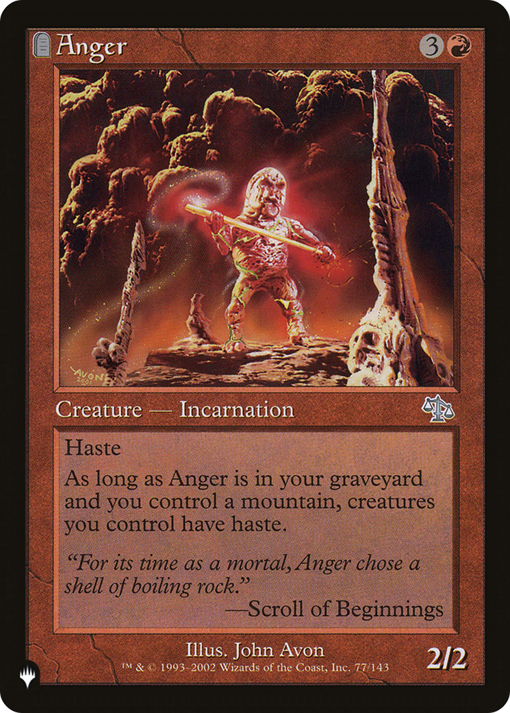Anger (JUD) [The List] - Magic: The Gathering - Card Brawlers | Quebec | Canada |