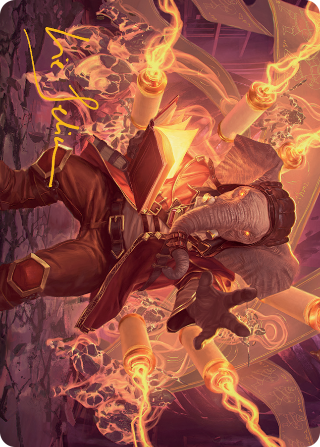 Quintorius, Loremaster Art Card (52) (Gold-Stamped Signature) [March of the Machine Art Series] - Magic: The Gathering - Card Brawlers | Quebec | Canada |
