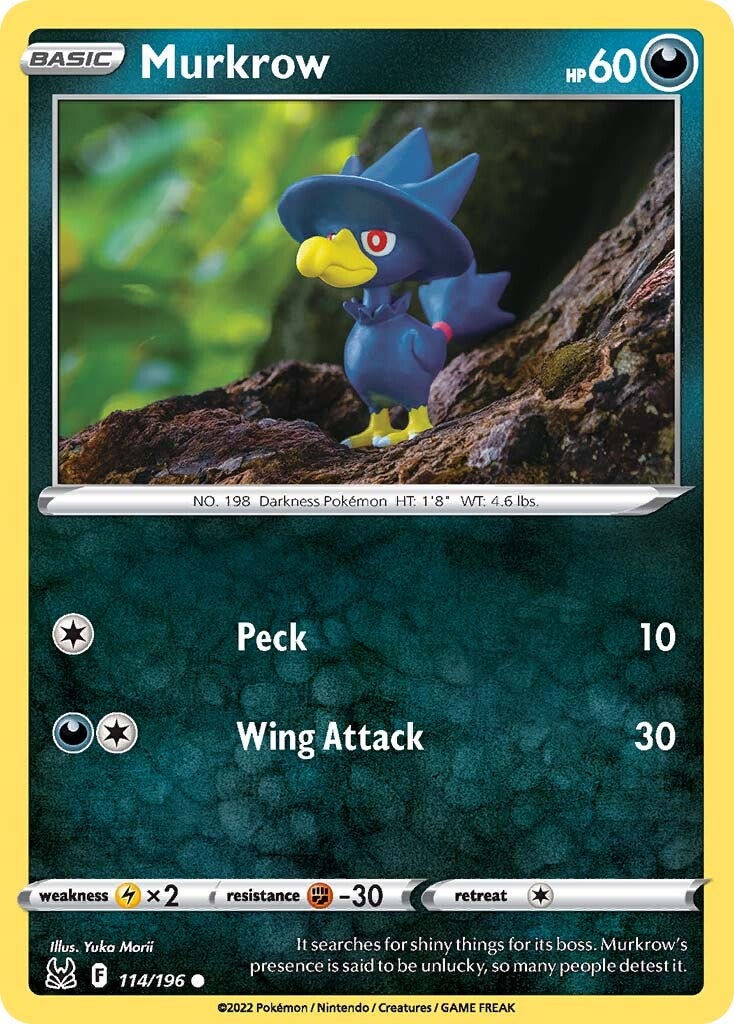 Murkrow (114/196) [Sword & Shield: Lost Origin] - Pokémon - Card Brawlers | Quebec | Canada |