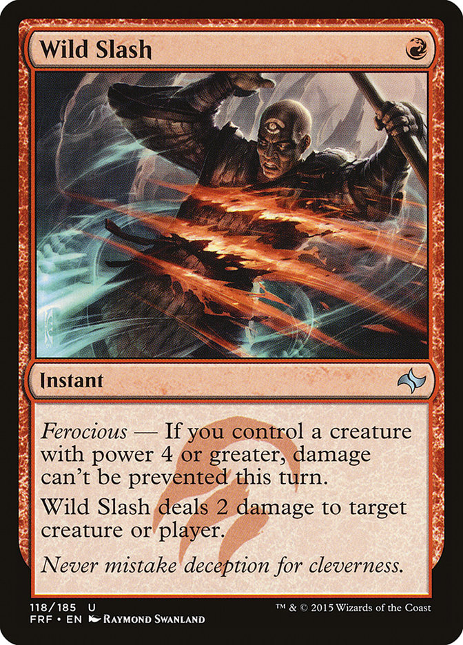 Wild Slash [Fate Reforged] - Magic: The Gathering - Card Brawlers | Quebec | Canada |