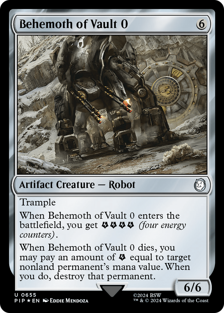 Behemoth of Vault 0 (Surge Foil) [Fallout] - Magic: The Gathering - Card Brawlers | Quebec | Canada |