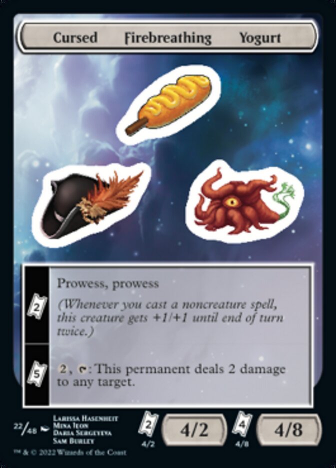 Cursed Firebreathing Yogurt [Unfinity Stickers] - Magic: The Gathering - Card Brawlers | Quebec | Canada |