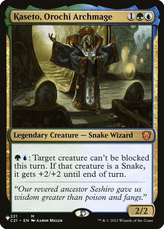 Kaseto, Orochi Archmage [The List] - Magic: The Gathering - Card Brawlers | Quebec | Canada |