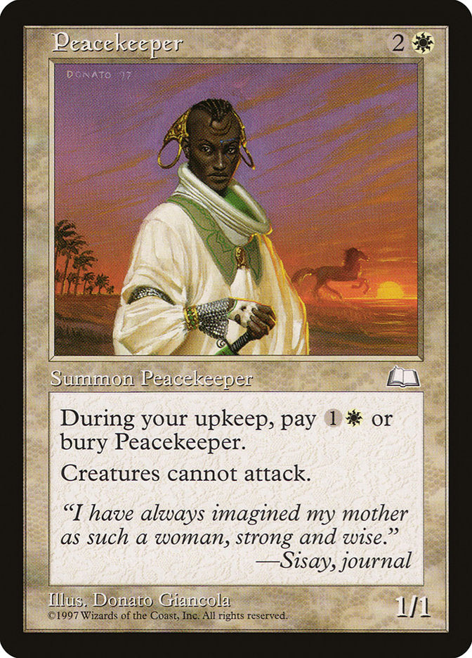 Peacekeeper [Weatherlight] - Magic: The Gathering - Card Brawlers | Quebec | Canada |