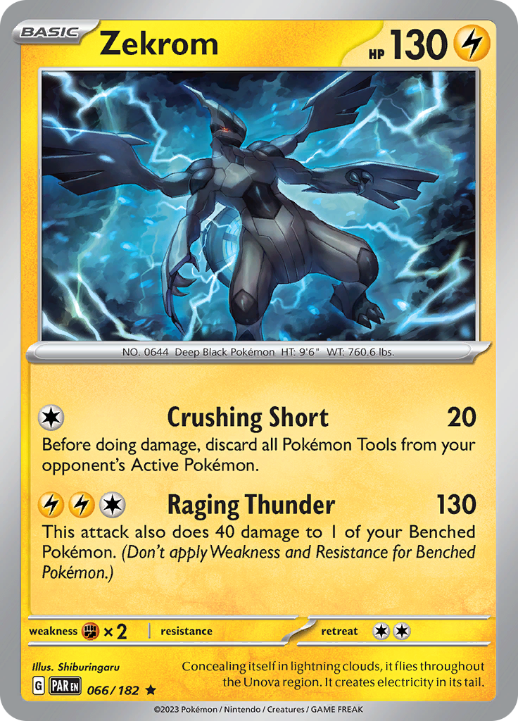 Zekrom (066/182) [Scarlet & Violet: Paradox Rift] - Pokémon - Card Brawlers | Quebec | Canada |