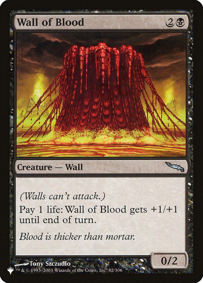 Wall of Blood [The List] - Magic: The Gathering - Card Brawlers | Quebec | Canada |