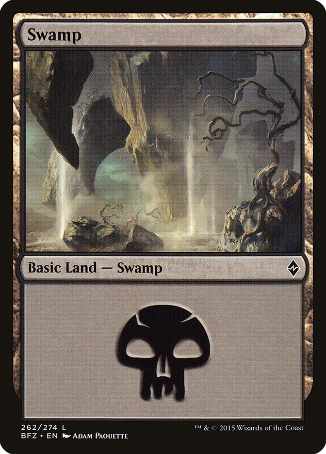 Swamp (262) [Battle for Zendikar] - Magic: The Gathering - Card Brawlers | Quebec | Canada |