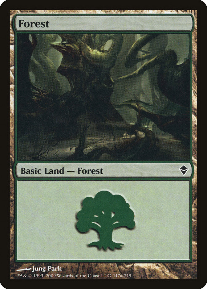 Forest (247a) [Zendikar] - Magic: The Gathering - Card Brawlers | Quebec | Canada |