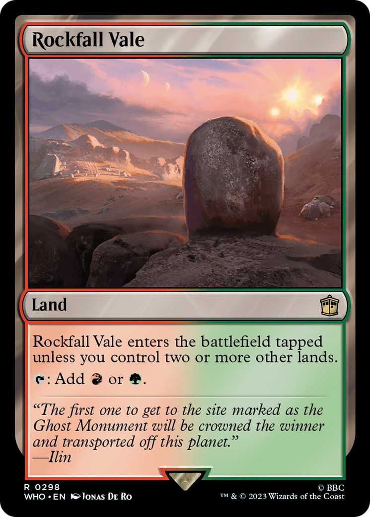 Rockfall Vale [Doctor Who] - Magic: The Gathering - Card Brawlers | Quebec | Canada |