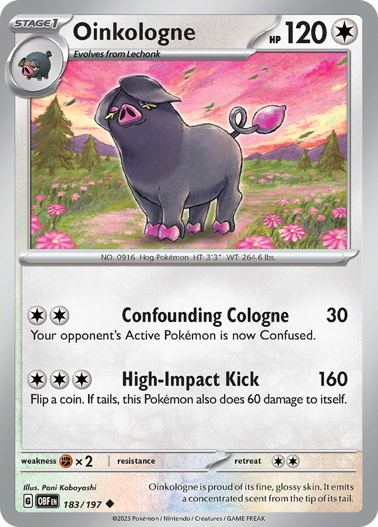 Oinkologne (183/197) [Scarlet & Violet: Obsidian Flames] - Pokémon - Card Brawlers | Quebec | Canada |