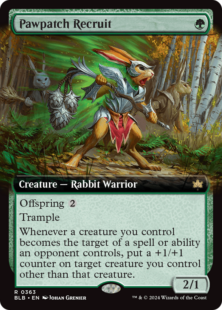 Pawpatch Recruit (Extended Art) [Bloomburrow] - Magic: The Gathering - Card Brawlers | Quebec | Canada |