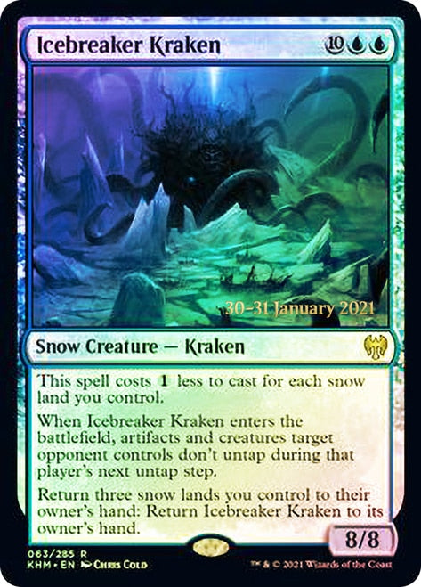 Icebreaker Kraken [Kaldheim Prerelease Promos] - Magic: The Gathering - Card Brawlers | Quebec | Canada |