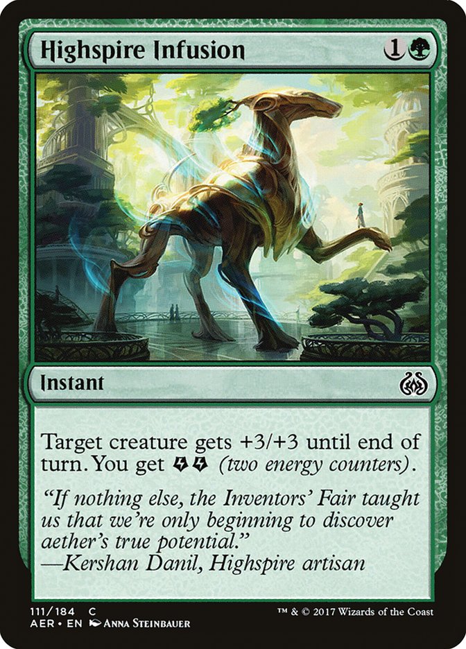 Highspire Infusion [Aether Revolt] - Magic: The Gathering - Card Brawlers | Quebec | Canada |