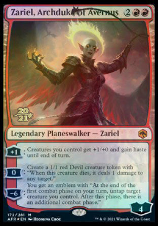 Zariel, Archduke of Avernus [Dungeons & Dragons: Adventures in the Forgotten Realms Prerelease Promos] - Magic: The Gathering - Card Brawlers | Quebec | Canada |