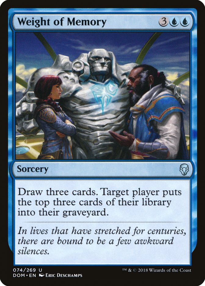 Weight of Memory [Dominaria] - Magic: The Gathering - Card Brawlers | Quebec | Canada |