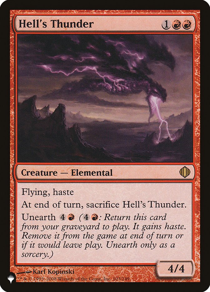 Hell's Thunder [The List] - Magic: The Gathering - Card Brawlers | Quebec | Canada |