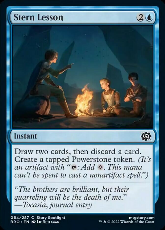 Stern Lesson [The Brothers' War] - Magic: The Gathering - Card Brawlers | Quebec | Canada |