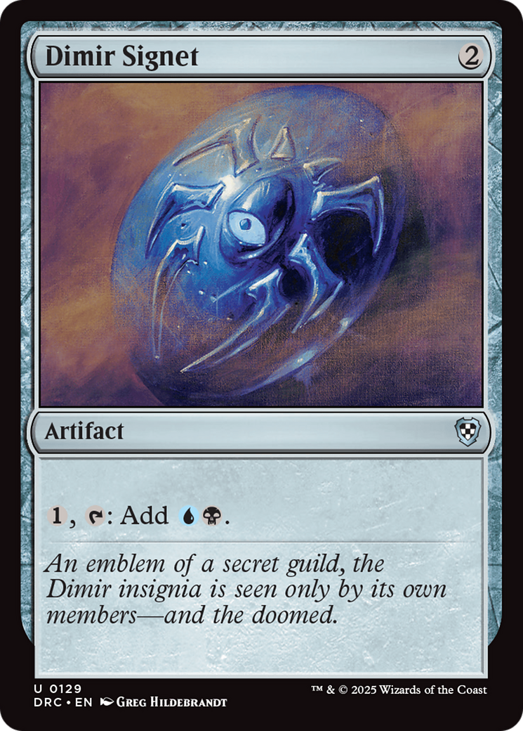 Dimir Signet [Aetherdrift Commander] - Magic: The Gathering - Card Brawlers | Quebec | Canada |