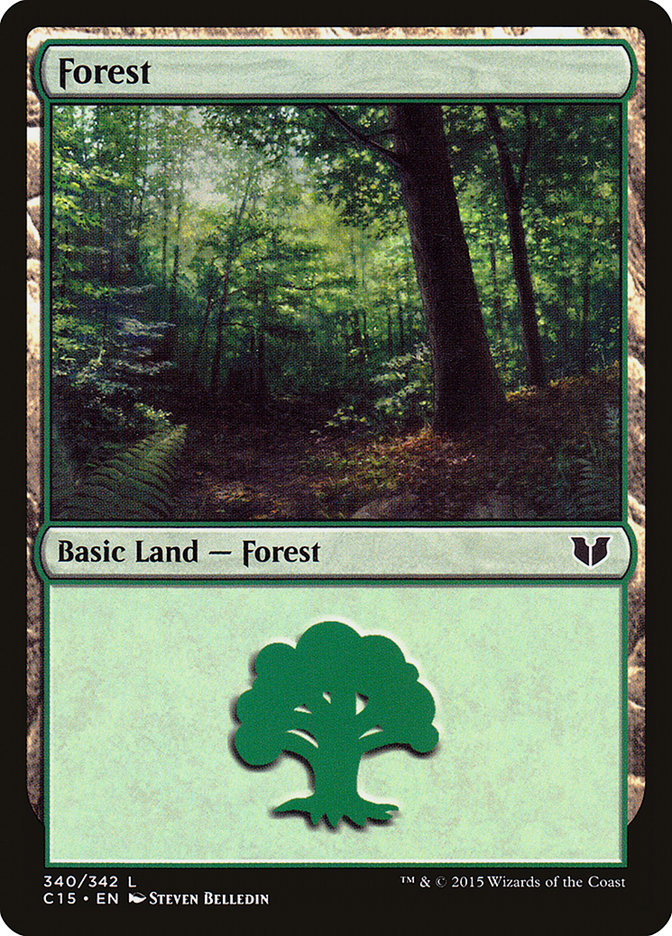 Forest (340) [Commander 2015] - Magic: The Gathering - Card Brawlers | Quebec | Canada |