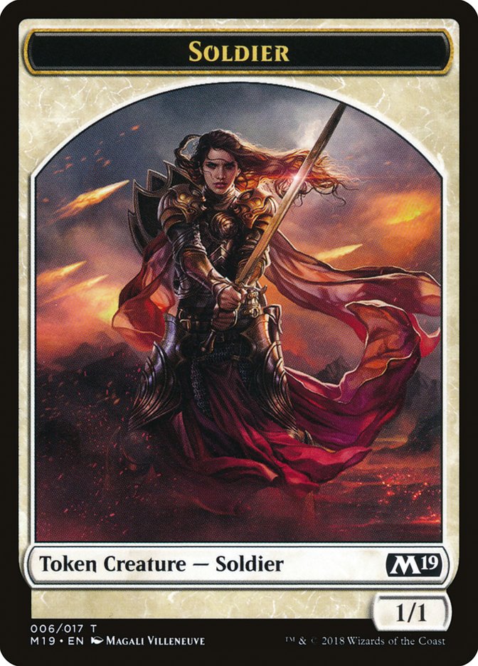 Soldier Token [Core Set 2019 Tokens] - Magic: The Gathering - Card Brawlers | Quebec | Canada |