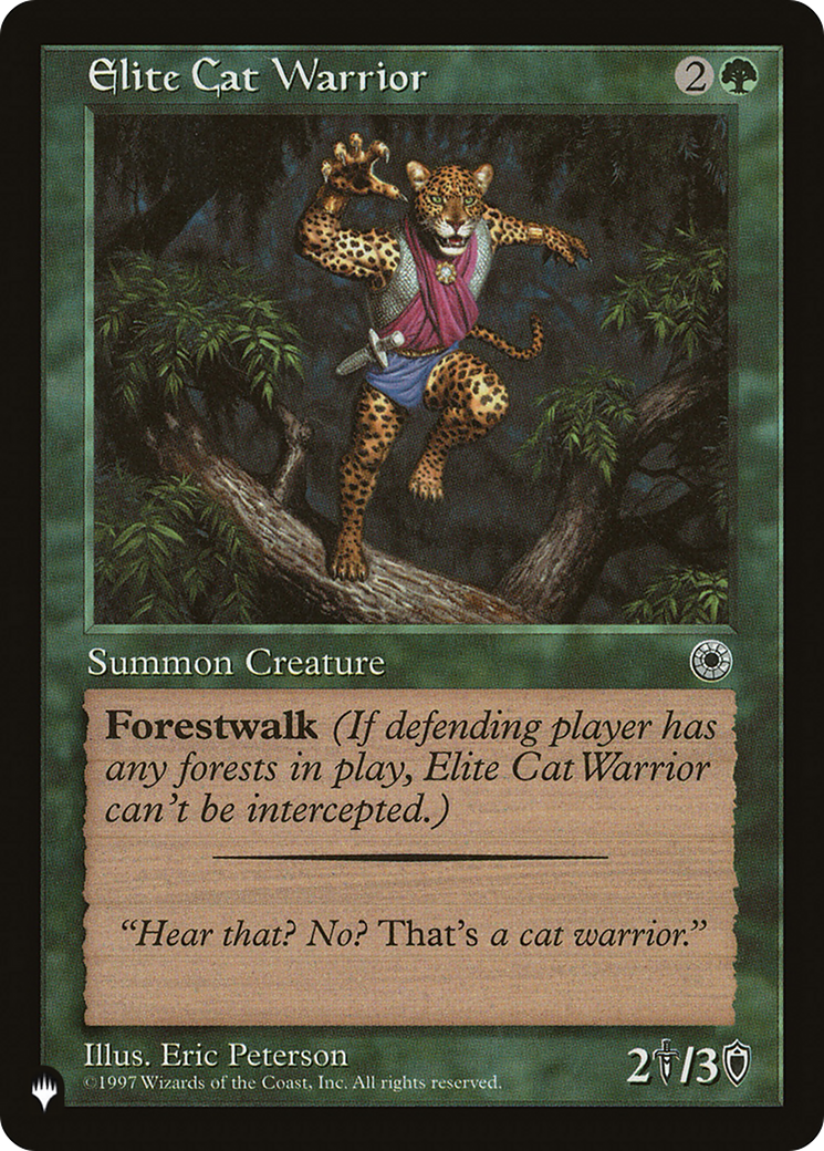 Elite Cat Warrior (Flavor Text) [The List] - Magic: The Gathering - Card Brawlers | Quebec | Canada |