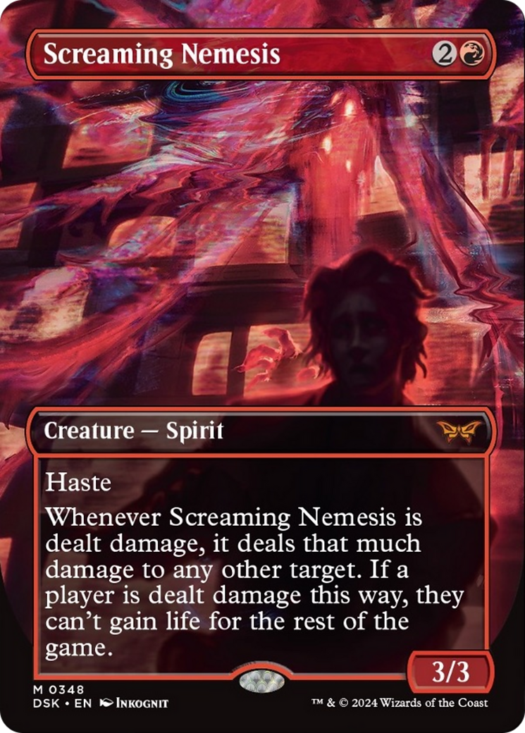 Screaming Nemesis (Borderless) [Duskmourn: House of Horror] - Magic: The Gathering - Card Brawlers | Quebec | Canada |