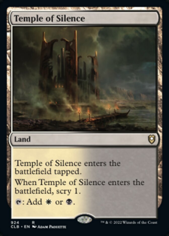 Temple of Silence [Commander Legends: Battle for Baldur's Gate] - Magic: The Gathering - Card Brawlers | Quebec | Canada |
